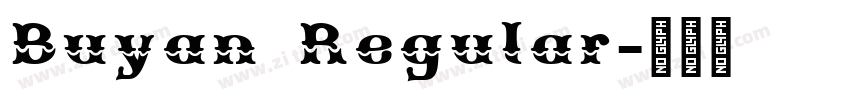 Buyan Regular字体转换